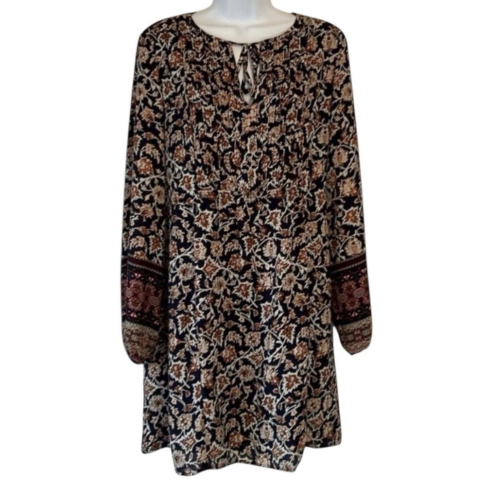 Farmhouse Bohemian Hippie Earthy Fleur Bleue Dress
